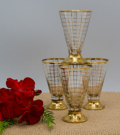 Gold trimmed Shot Glasses