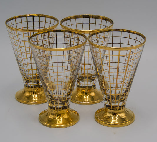 Gold trimmed Shot Glasses