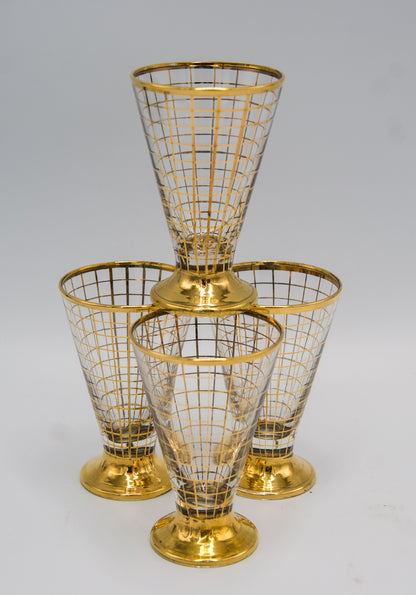 Gold trimmed Shot Glasses