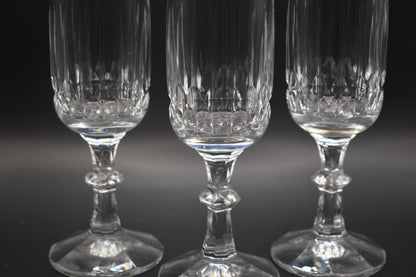 Vintage Crystal Champagne Flutes. Tango by Schott-Zwiesel. Set of 6