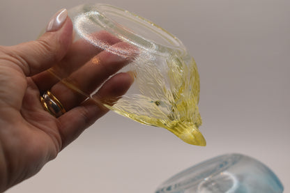 Vintage Kig Indonesia pastel tinted dessert bowls. Set of 6