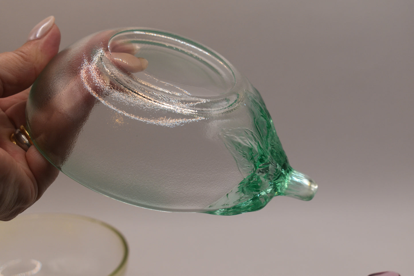 Vintage Kig Indonesia pastel tinted dessert bowls. Set of 6