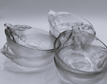 Vintage Kig Indonesia pastel tinted dessert bowls. Set of 6