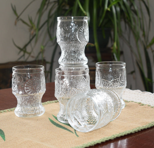 Vintage Fidenza Vetraria Tumblers. set of 6