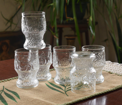 Vintage Fidenza Vetraria Tumblers. set of 6