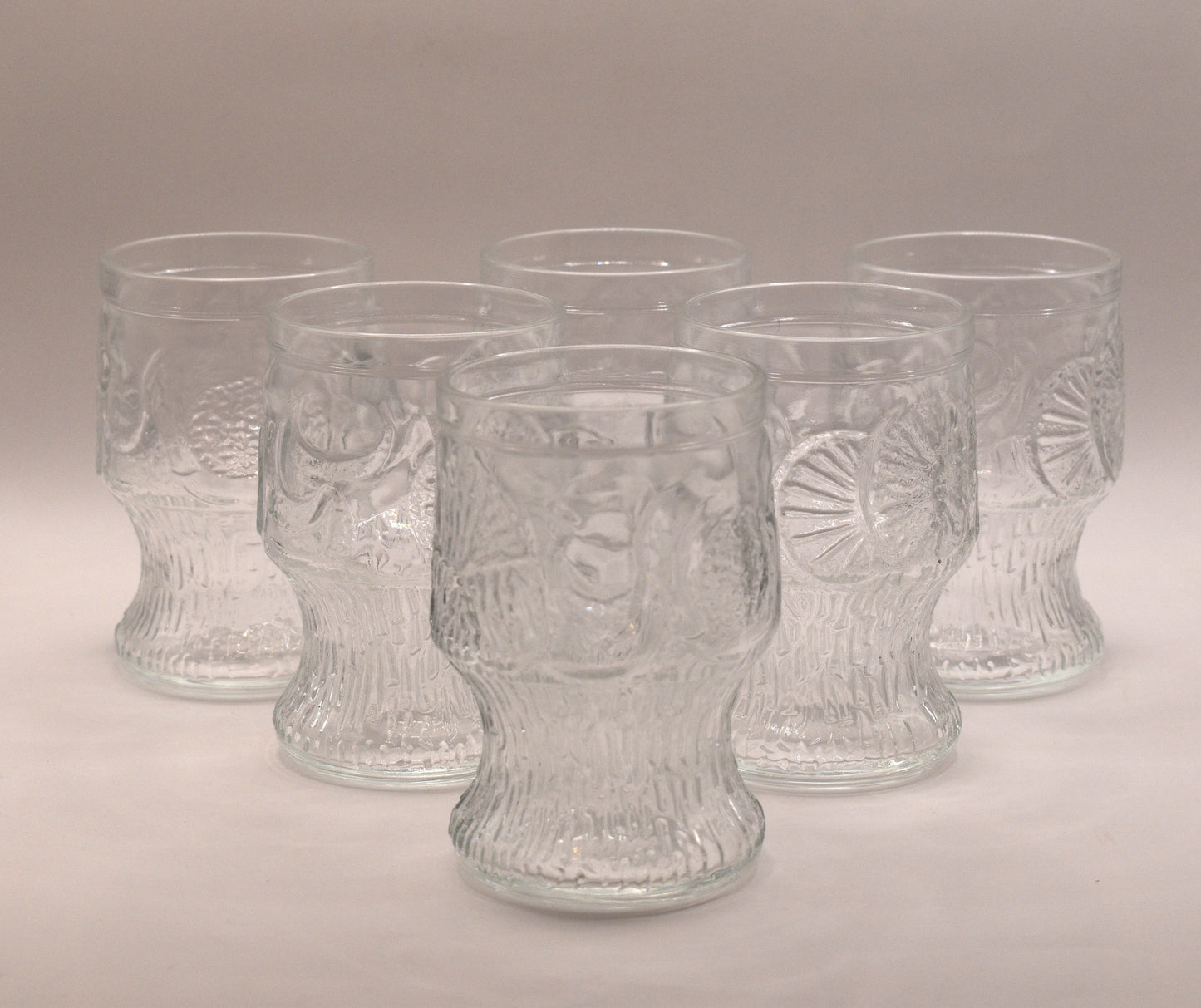 Vintage Fidenza Vetraria Tumblers. set of 6