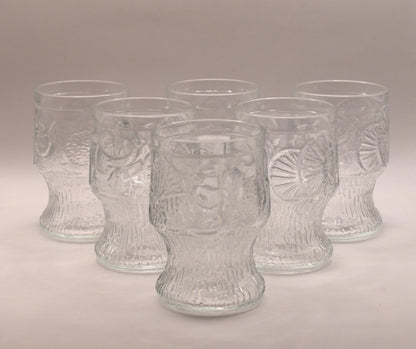 Vintage Fidenza Vetraria Tumblers. set of 6