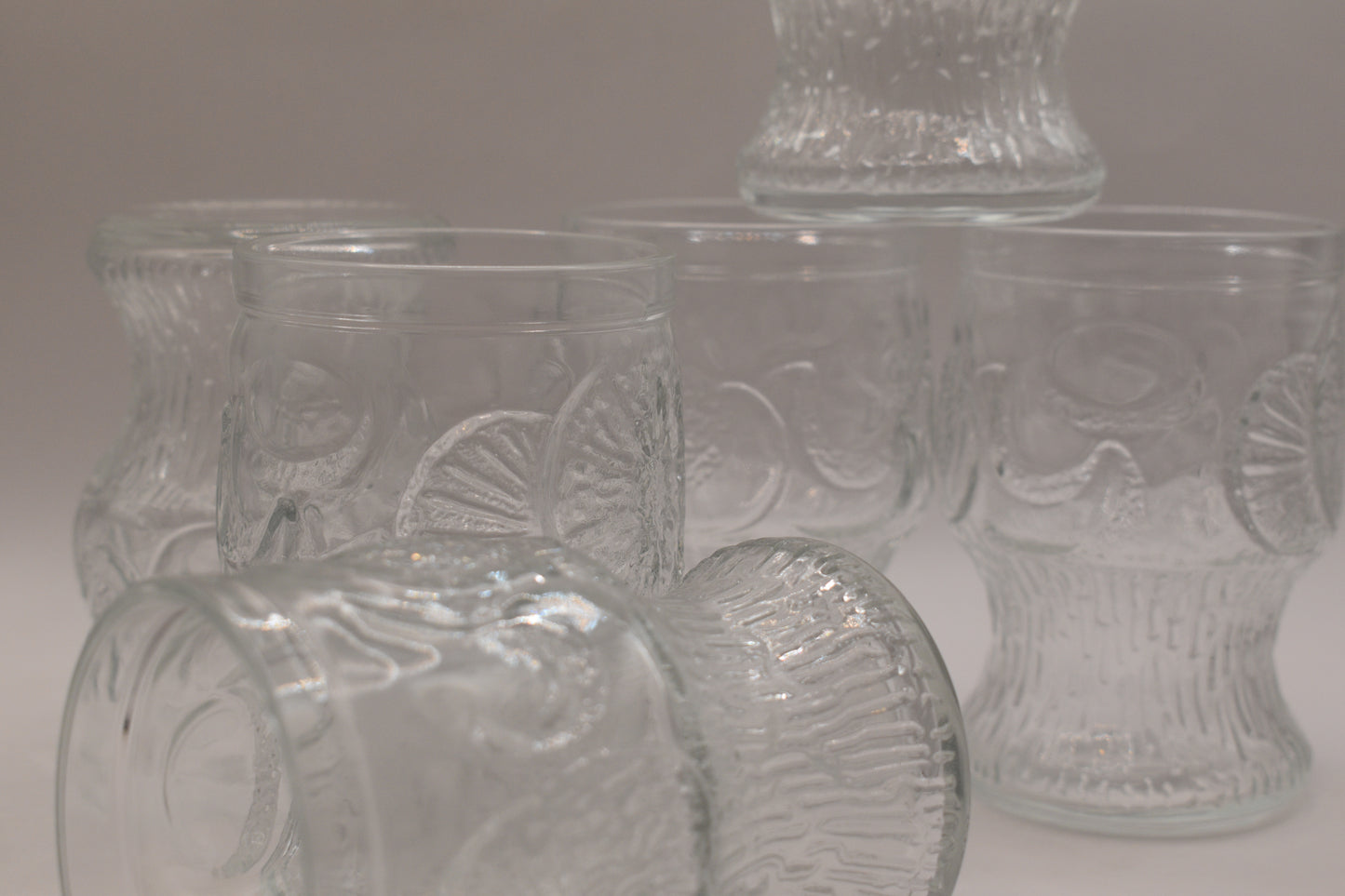 Vintage Fidenza Vetraria Tumblers. set of 6