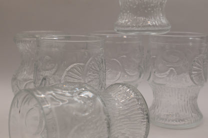 Vintage Fidenza Vetraria Tumblers. set of 6