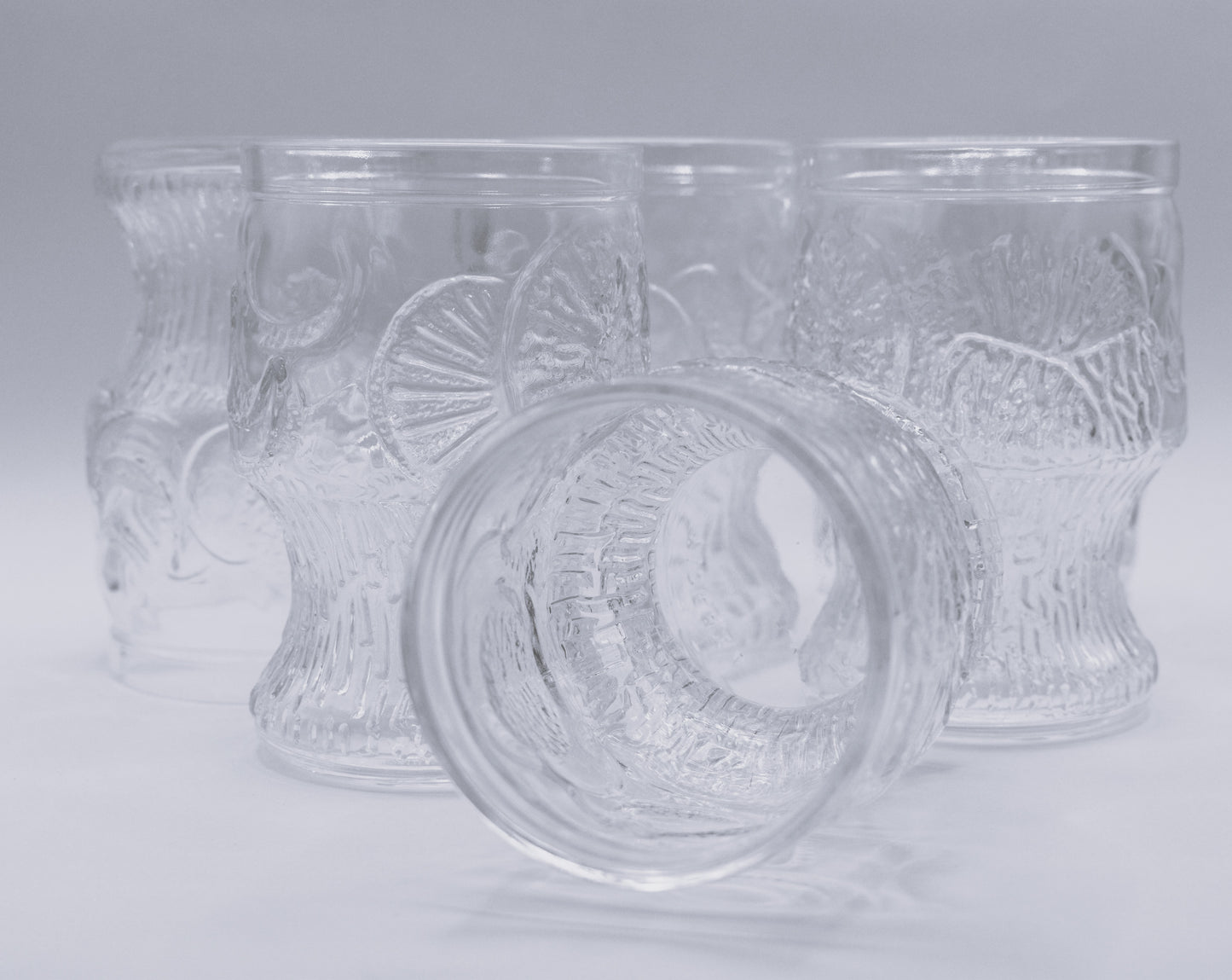 Vintage Fidenza Vetraria Tumblers. set of 6