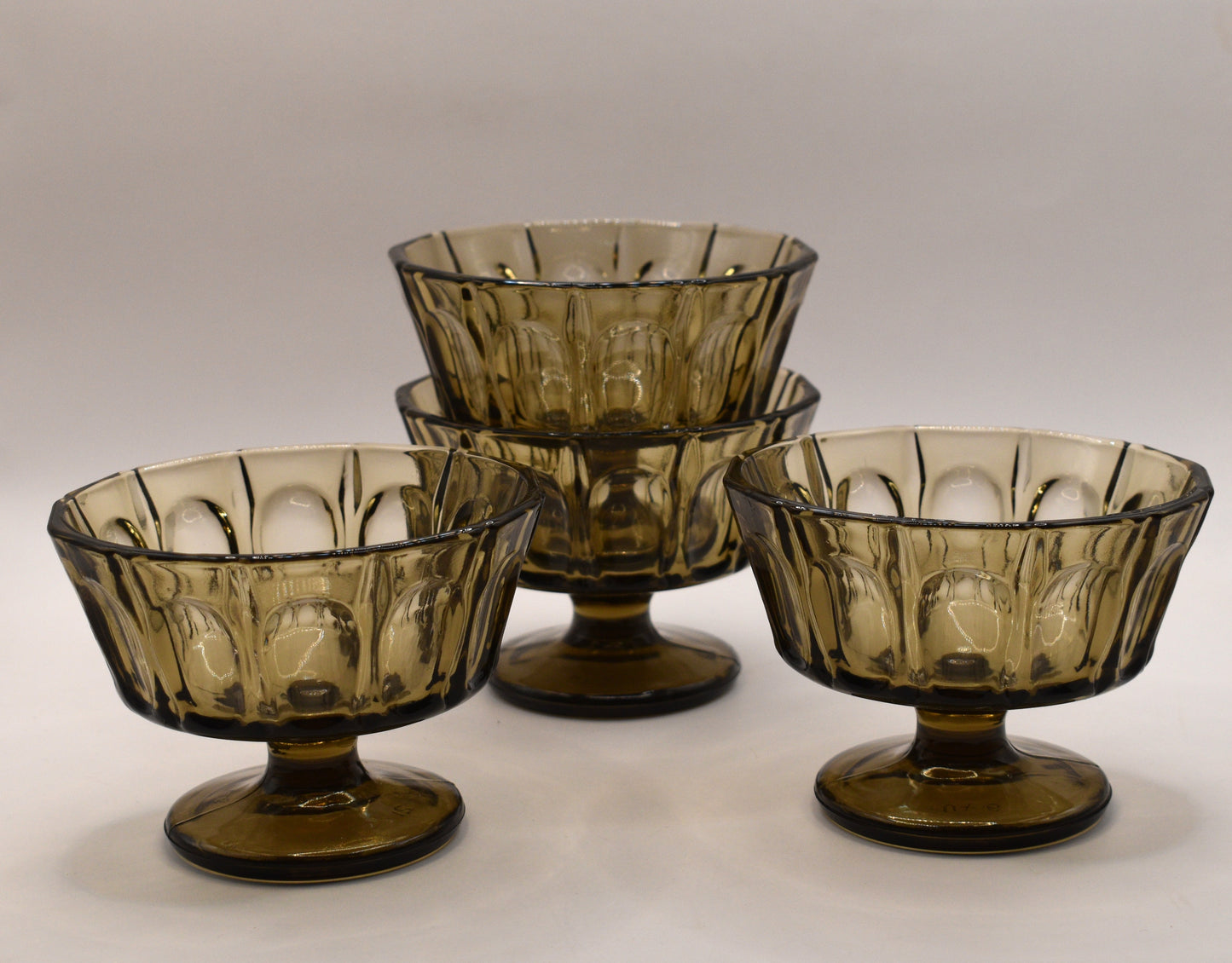 Vintage KIG Indonesia Footed Sundae/Dessert Cups