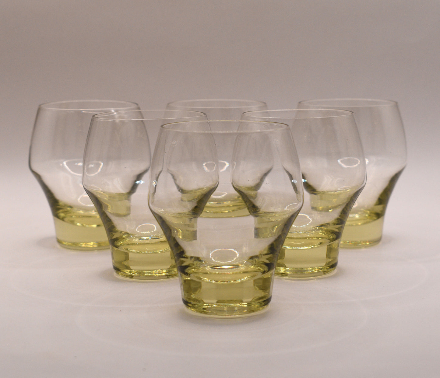 "RARE" Vintage "Citron" Sasaki Harmony Cocktail pitcher with 6 glasses.