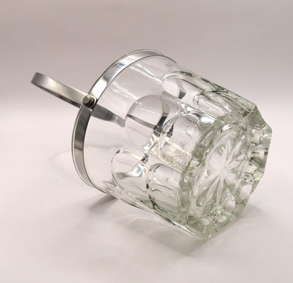 Vintage Duralex Ice bucket. Pressed Glass. Made in Spain