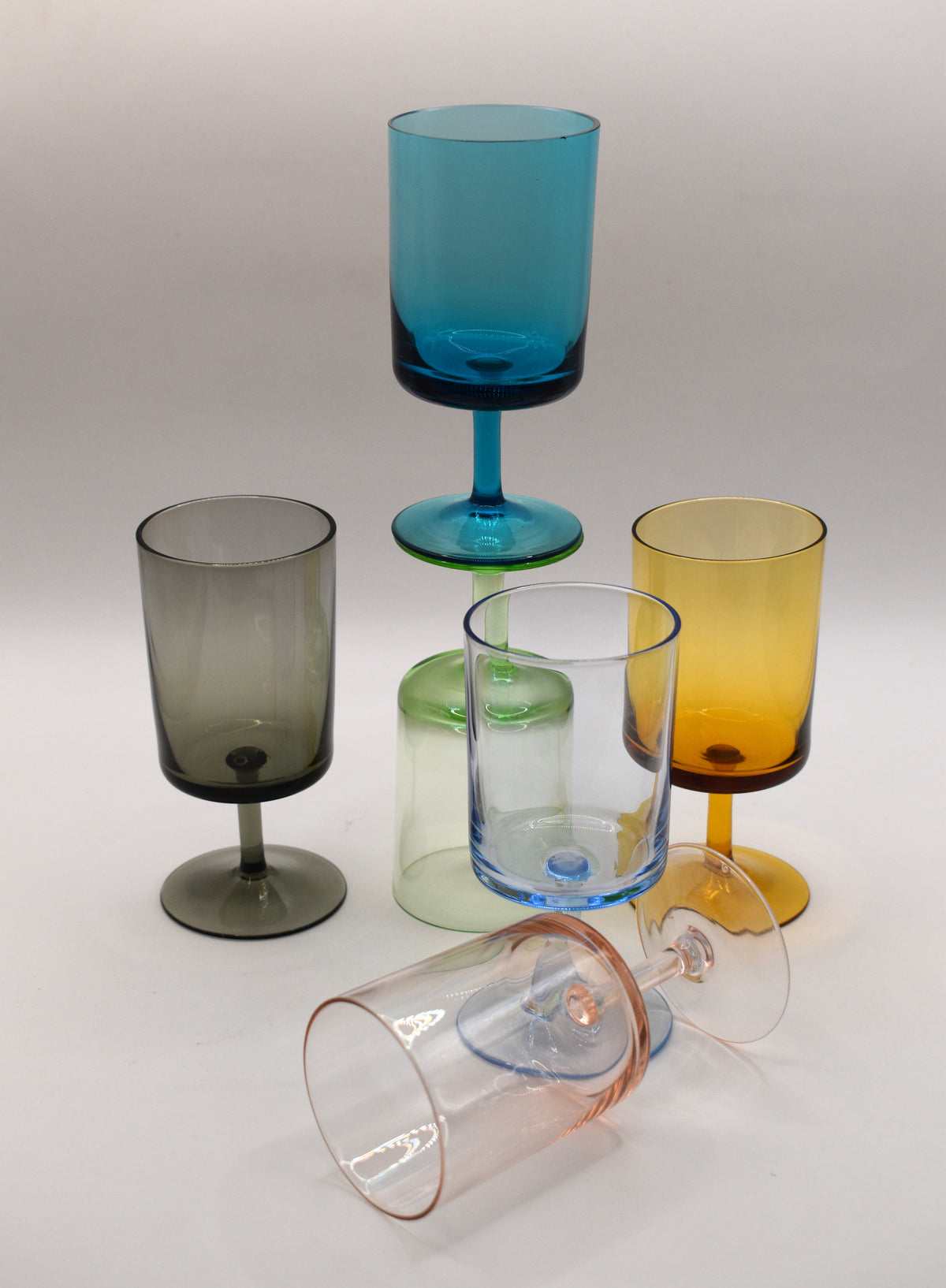 Retro MCM Harlequin Sherry & Cordial Glasses – Set of 6