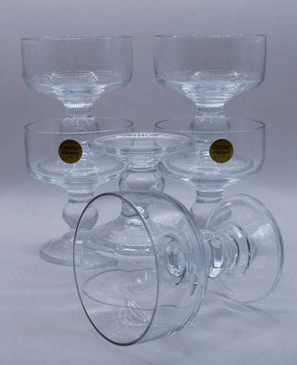 Vintage 1980s Cristal d'Arques 'Trocadéro' Crystal Champagne & Dessert Coupes - Set of 6