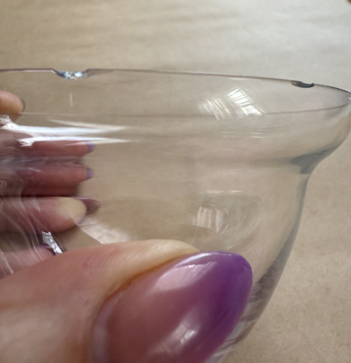 Bohemia Prawn Cocktail chiller glasses with liners. Set of 6