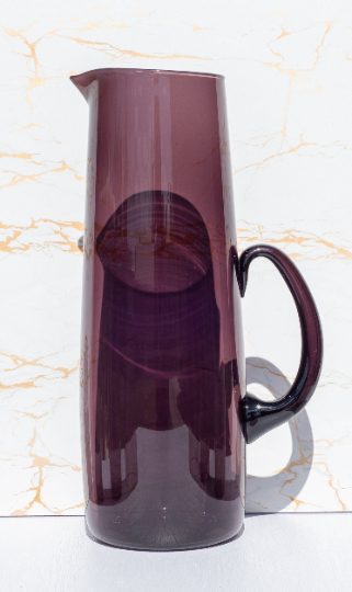 Vintage Aubergine Coloured Water Set.