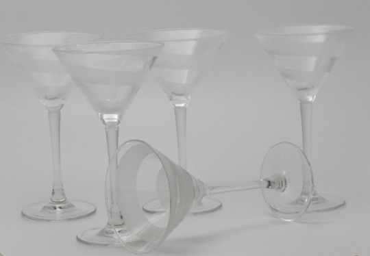 Luminarc France Martini Glasses. Set of 5