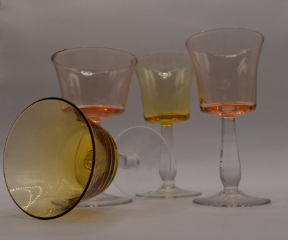 Vintage liqueur/shot glasses. Mix and Match set of 4