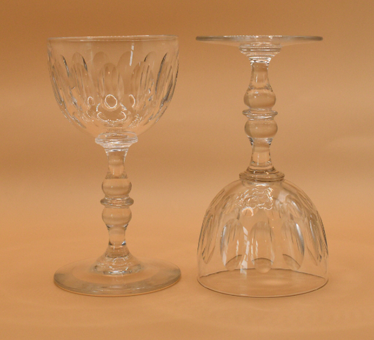 Vintage Fine Quality Crystal Port/Cordial Glasses. Set of 2