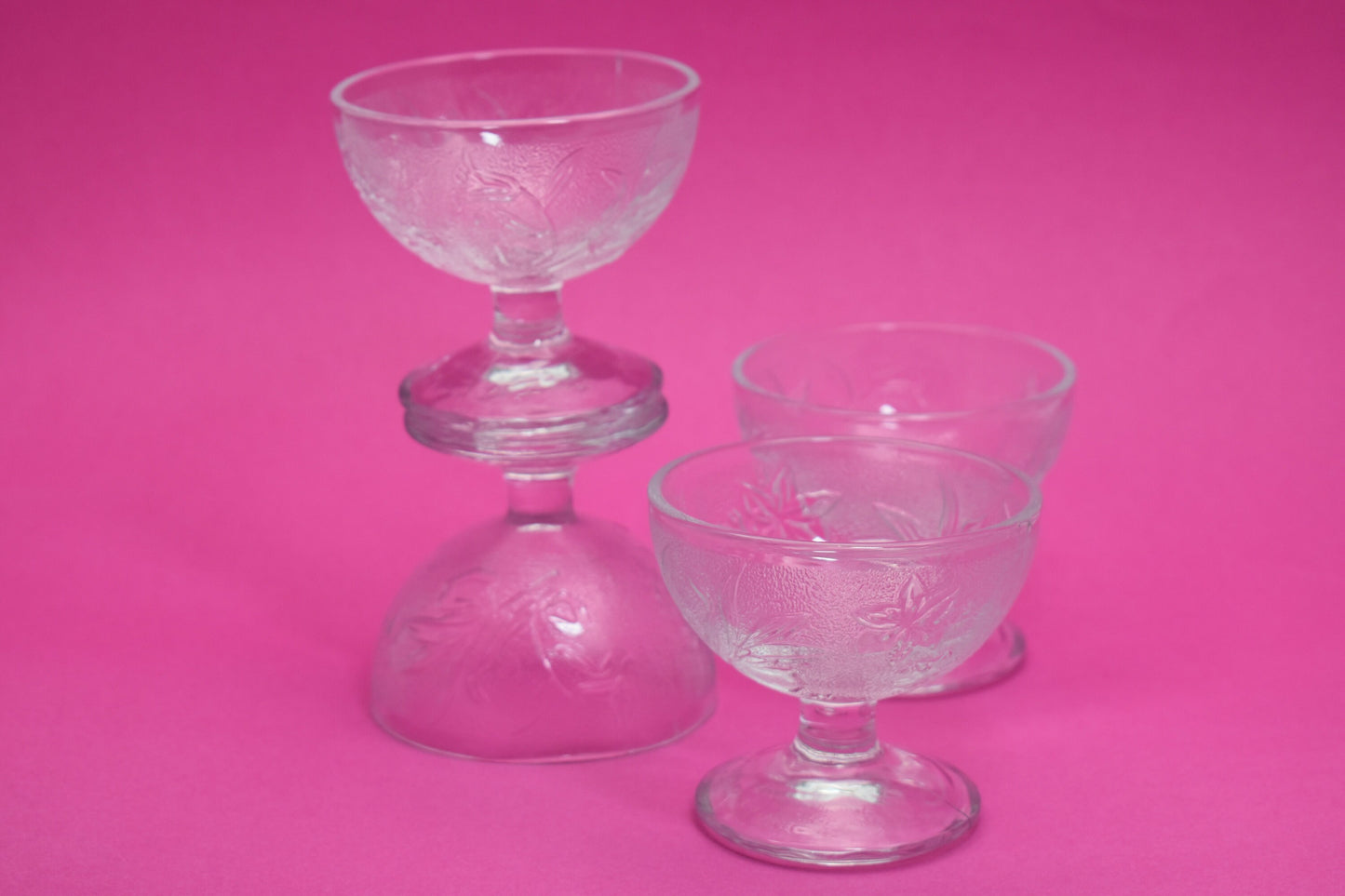 Vintage - KIG Indonesia Dessert Bowl. Champagne Coupe. Cocktails. Set of 4