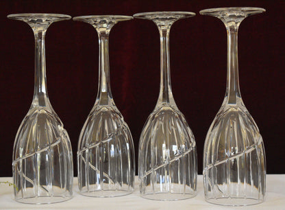 Vintage MIKASA Crystal  Water Goblets - UPTOWN - Set of 4