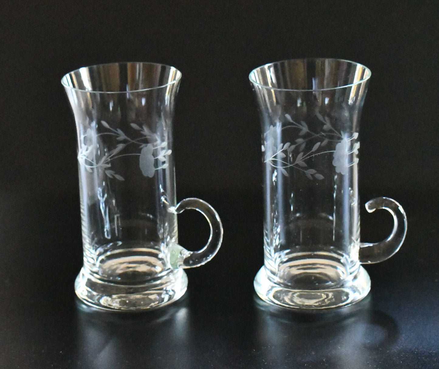 Princess House Heritage Handblown Crystal Cups. Set of 2