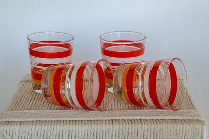 Retro Orange Striped Ikea Tumblers