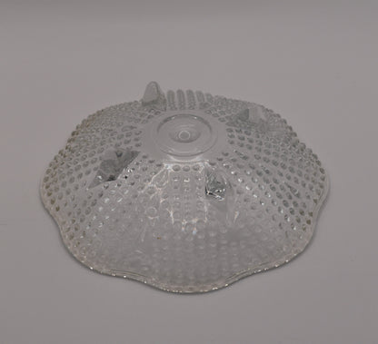 Vintage Hazel-Atlas pressed glass - Hobnail, teardrop Candy dish.