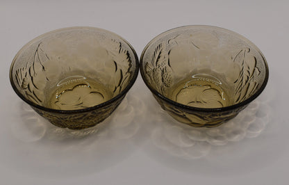 Vintage Italian made Smokey grey bowls. Set of 3