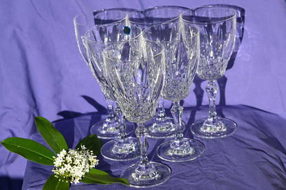 Blarney Lead Crystal Water Goblets. Set of 6