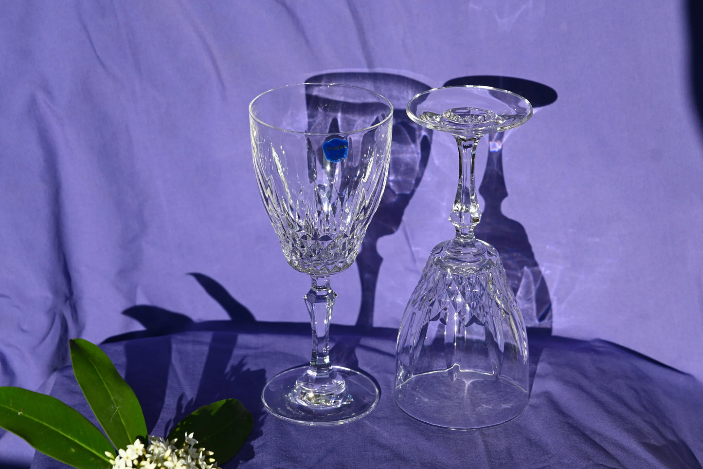 Blarney Lead Crystal Water Goblets. Set of 6