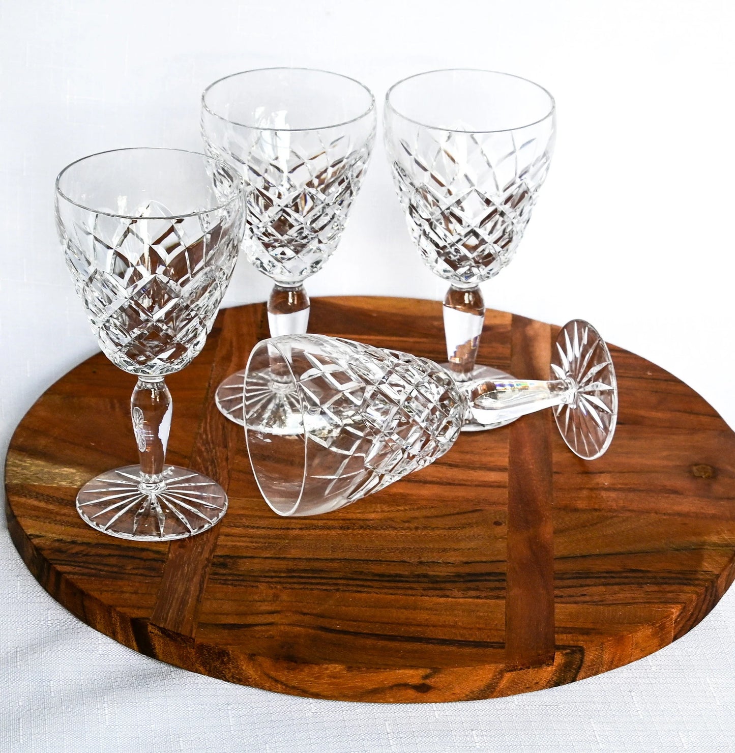 Crystal Vintage Wine Glasses. Set of 4